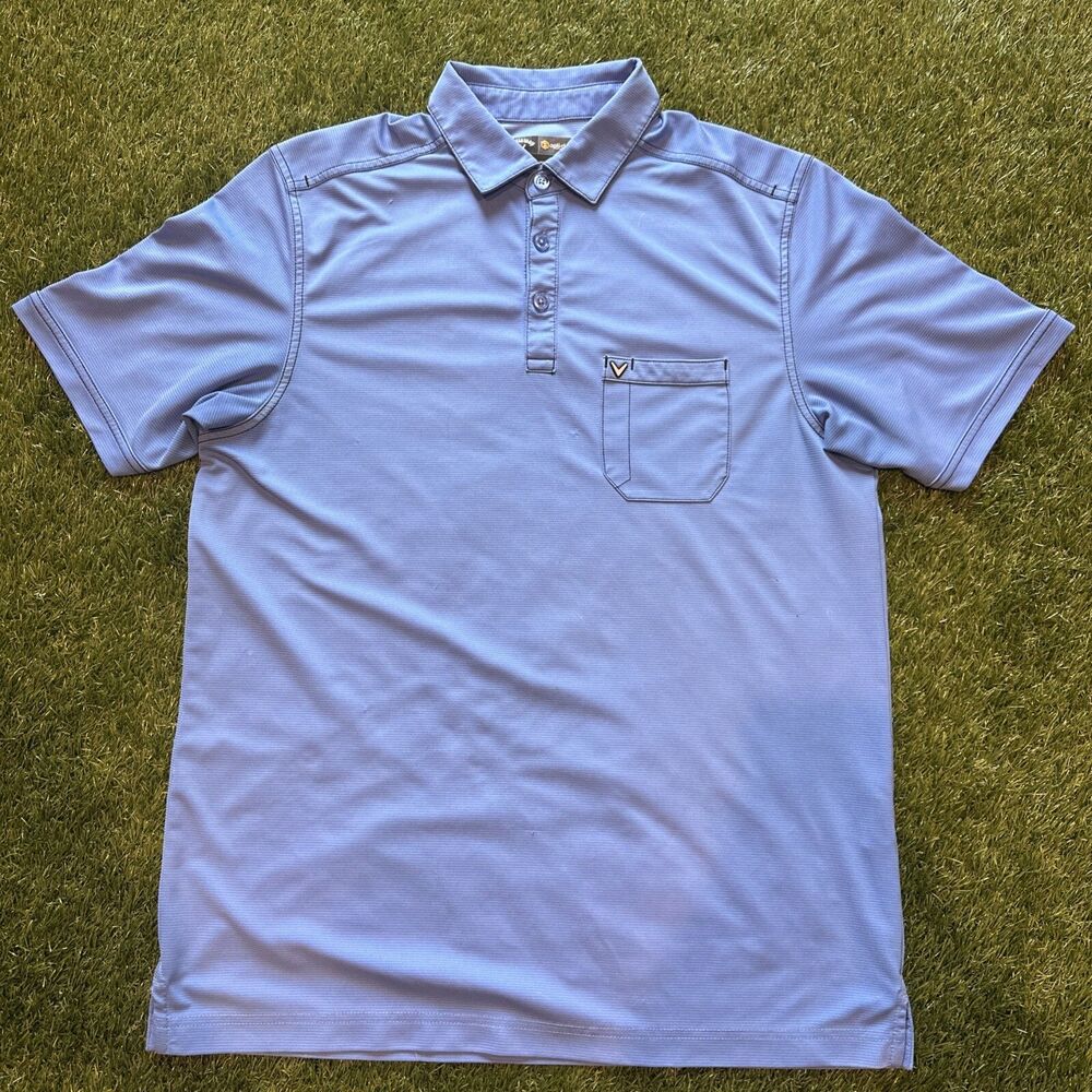 Callaway Mens M Golf Polo Shirt Opti-Dri Athletic Lightweight Stretch Preppy